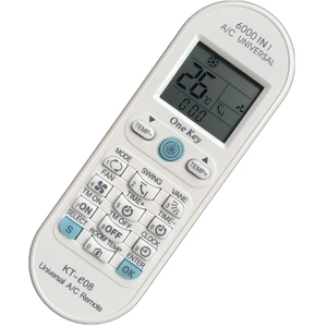 รีโมทคอนโทรล AC อเนกประสงค์ KT-E08 <span class=keywords><strong>6000</strong></span>-<span class=keywords><strong>in</strong></span>-<span class=keywords><strong>1</strong></span>ชุดกุญแจรีโมทคอนโทรลพร้อมคุณสมบัติรหัสรีด - Product Image 2