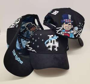 Casquettes de baseball sportives en daim bleu de haute qualité 31 Hats La Nubes, 5 panneaux, 31 Hats Thirty One Forever, pour homme - Product Image 5