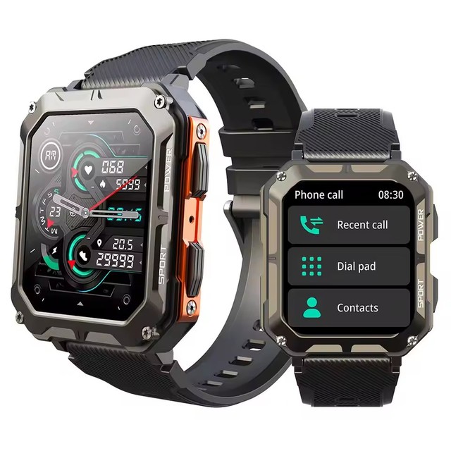 Outdoor Sport Smartwatch C20 Pro Reloj Montre Intelligente Zegarek 1.83" Ip68 Waterproof 380mAh Fitness Tracker Smart Watch