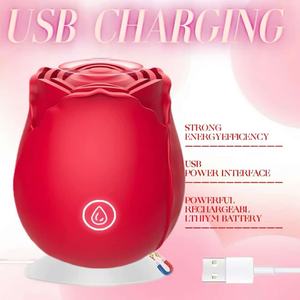 Оптовый магазин секс-игрушек LOVE: лучшие товары-хиты продаж в интернете — вибратор-соска в форме розы - Product Image 2