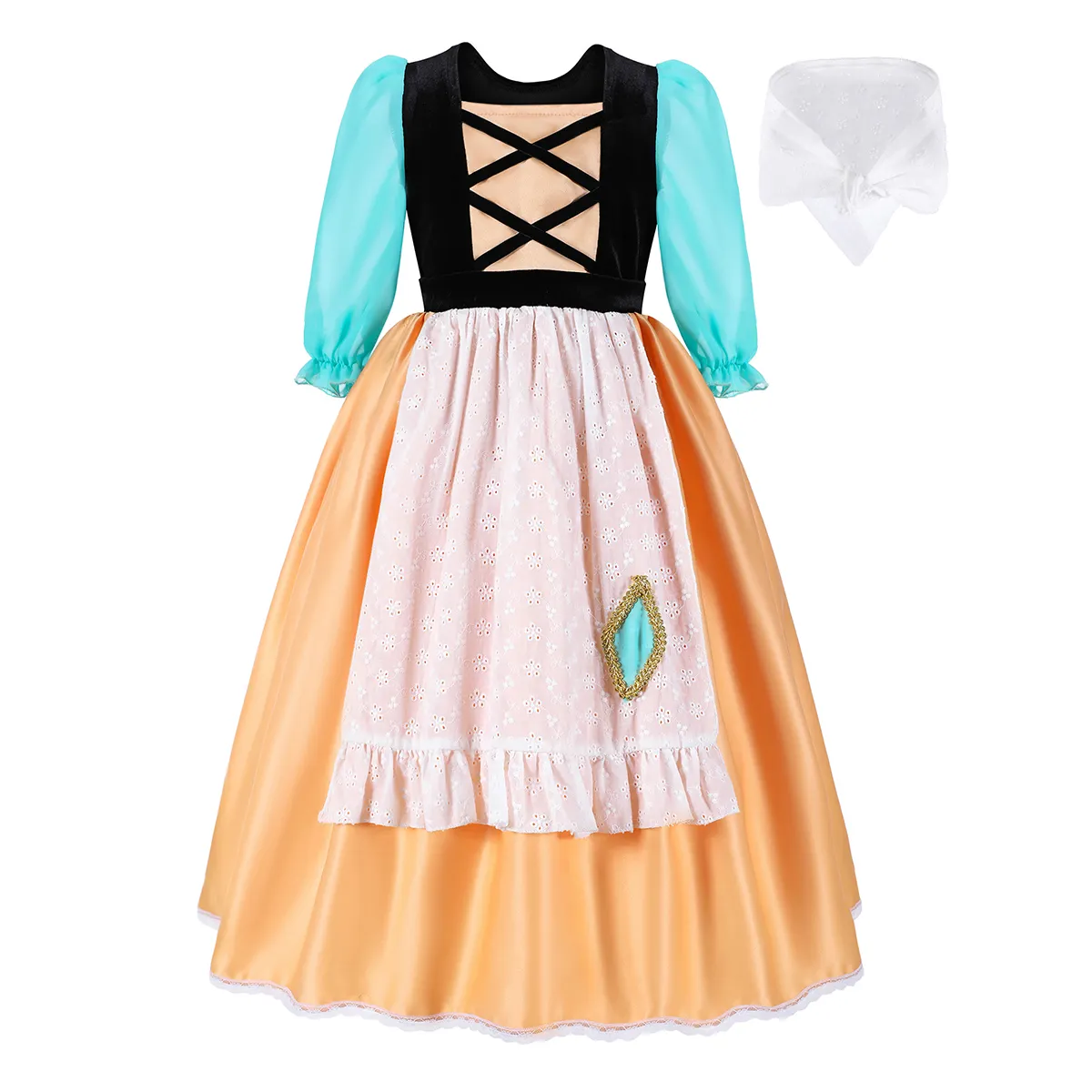 Child Farm Farmer Outfit Kostüm Mädchen Dienst mädchen Mittelalter liche Dienerin Halloween Phantasie Prinzessin Kleid