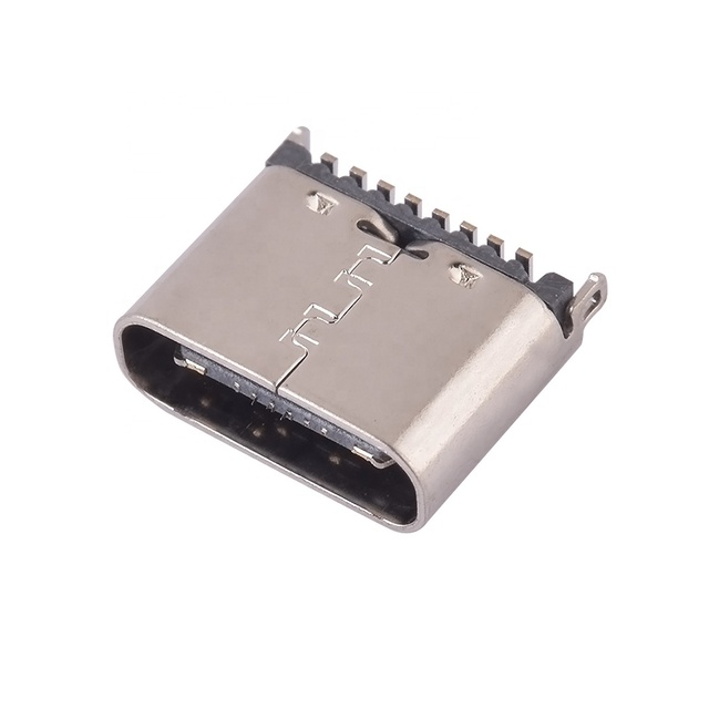 USB Type-C 8Pin Female Connector SMD Vertical Mount 3.0A Copper