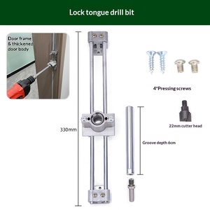Attrezzo per Aprire la Linguetta della Serratura della Porta in Metallo, Strumento per Installazione di <span class=keywords><strong>Porte</strong></span> <span class=keywords><strong>Interne</strong></span> per <span class=keywords><strong>Falegnami</strong></span> - Product Image 6