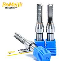 Vente chaude 10mm CNC solide à Double tranchant rainure droite fraise professionnelle à deux cannelures mèche pour le travail du bois OEM