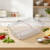 Boîte en plastique transparente rectangulaire antivol à usage unique en PET ; Emballage alimentaire pour salades et collations ; Personnalisable avec fermeture sécurisée pour repas à emporter