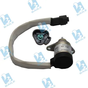 Aftermarket Parts 42-100 For Yanmar 4TNE84 4TNE88 3TNE84 3TNE88 Diesel Engine Stop Solenoid Valve 12V Fuel Shut Off Solenoid