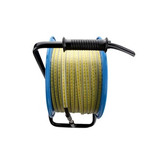 Измеритель уровня воды с металлической лебедкой, 2 колеса, кабель для глубоких скважин 50 м, рулетка-глубиномер, сигнализация, OEM, настраиваемый, IP68, LED, точность 0,1% - Product Image 2