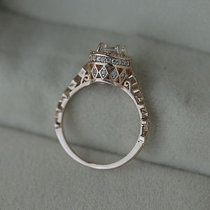 Anello dal Design Color Rosa, Anello Classico da Dito per Donne - Product Image 6