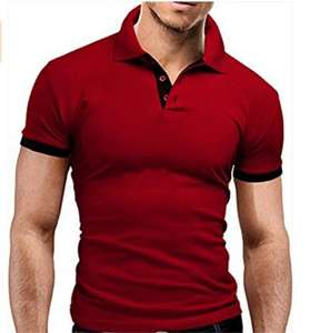 5954-XUJO-Camisetas Casuales para Hombre, Lisas, Transpirables, de Secado Rápido para Verano, Tallas Grandes, Polos para Hombre - Product Image 4