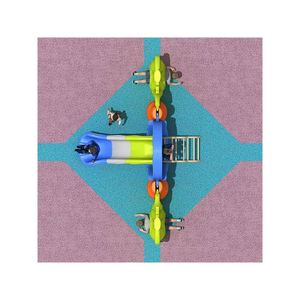 KAILE Kids Sports Climbing Wall <b>Slide</b> Metal <b>Plastic</b> Construction Colorful Design for School Shopping Mall Indoor/Outdoor Use - Product Image 3