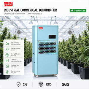 <span class=keywords><strong>Deshumidificador</strong></span> Industrial Comercial de 198L/Día, Secador de Aire Eléctrico de 220V <span class=keywords><strong>para</strong></span> Invernadero, Cuarto de Cultivo, Granja, Almacén, Sótano, Industria - Product Image 1