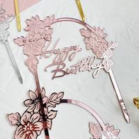Beliebter Mr&Mrs Hochzeitstorten-Aufsatz, Happy Birthday Acryl-Bogen Tortendekoration für Geburtstag und Verlobung