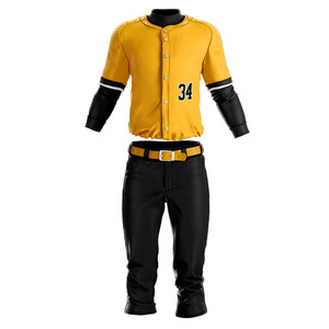 Uniforme de Béisbol Ligero de Alto Rendimiento OEM con Nombre, Número y Logotipo Personalizados, Uniforme de Béisbol Unisex Personalizado - Product Image 1