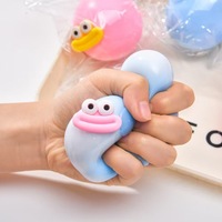 Jouets sensoriels anti-stress Kawaii en TPR, jouets à presser collants, boule anti-stress ronde pour enfants