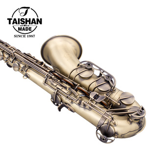 <span class=keywords><strong>Saxophone</strong></span> <span class=keywords><strong>ténor</strong></span> réglable de style <span class=keywords><strong>vintage</strong></span> laqué bronze antique mat à pois, tonalité BB, pour les musiciens professionnels, concert - Product Image 3