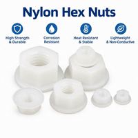 Écrou à bride hexagonale en nylon noir et blanc M3-M12, écrou de blocage antidérapant en plastique, fixation hexagonale avec base de rondelle ANDUUK