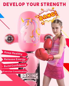 Saco de Boxeo Inflable Giratorio 360 Grados para Niños y Niñas, Juguete de Boxeo Mejorado, Saco de Entrenamiento Independiente, Regalo de Navidad y Cumpleaños - Product Image 5