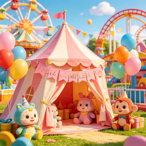 Fascia Rosa 'Buon Compleanno' con Lettere Iridescenti, Elegante Decorazione per Feste, Confezione da 12 Pezzi - Product Image 6