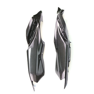 Para Yamaha MT <span class=keywords><strong>07</strong></span> <span class=keywords><strong>FZ</strong></span> <span class=keywords><strong>07</strong></span> MT07 FZ07 2013-2016 de fibra de carbono de la motocicleta asiento trasero lado Panel carenado cubierta - Product Image 5