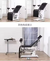 Table d'examen gynécologique portable avec étriers – Chaise d'examen médical manuelle pour gynécologie