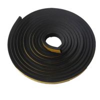 Bande d'étanchéité solide en caoutchouc EPDM auto-adhésive pour verre, absorbant les chocs et isolante thermiquement