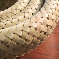 Panier en bambou écologique avec construction durable et non toxique pour le rangement à domicile, les pique-niques et l'organisation de la cuisine