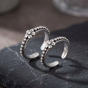 Trendy Silver Toe <b>Ring</b> Flower Shape in Wholesale for Women at Best Price in High Quality Open <b>Adjustable</b> <b>Ring</b> Summer Fashion - Product Image 3