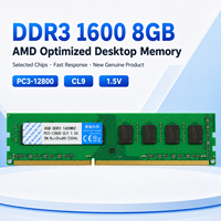 RuiChu DDR3 8GB+16GB 1600MHz RAM de bureau pour plateforme AMD uniquement, module de mémoire PC3-12800, moule privé, mise à niveau PC de jeu