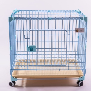 Quick Fold Dog Crate One Hand Folding, Portable Metal Kennel for Dogs with Carry Bag, Space Saving Pet <b>Cage</b> - Product Image 1