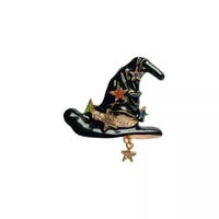 Rétro Halloween Citrouille Sorcière Étoile Chapeau Broche Femmes Personnalisé Mode Creative Cartoon Corsage Pin Vêtements Accessoires