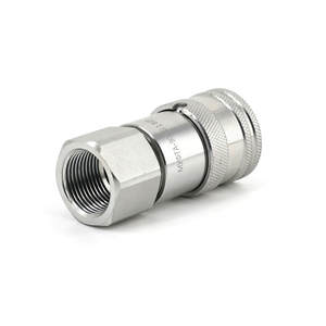 Nouvelle raccord rapide <span class=keywords><strong>hydraulique</strong></span> à face plate sans fuite ISO16028, raccord rapide haute pression robuste en acier au carbone - Product Image 3