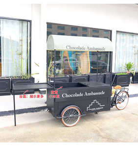 รถสามล้อไฟฟ้าขายกาแฟ ไอศกรีม และอาหาร พร้อมใบรับรอง CE รถขายอาหารเคลื่อนที่แบบแพน<span class=keywords><strong>เค้ก</strong></span> - Product Image 5