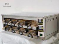 Promotion : Vitrine Chauffante Verticale 2, 3 ou 4 Niveaux pour Hamburgers, Galettes de Viande et Plats Préparés – Idéale pour la Restauration Rapide (McDonald's, KFC) – En Vente