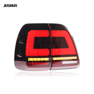 Jushun Led Tail <b>Lights</b> For 2002-2007 Toyota Land Cruiser Lc100 Red Black Edition 12V Car <b>Rear</b> <b>Light</b> Assembly - Product Image 2