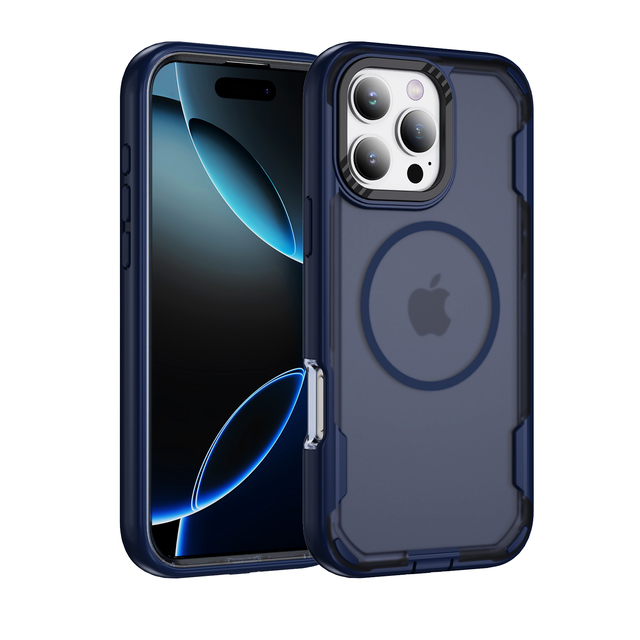 Armor Design TPU PC 2 in 1 Shockproof Matte Skin-Feel Mobile Phone Case for iPhone 16 Promax 15 Promax 14 Promax 13 12 11