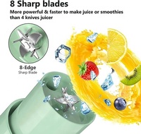 2023 taille personnelle mélangeur USB Rechargeable fruits mélangeur à main fruits Machine Mini cruche mélangeurs pour Smoothies & Shaker