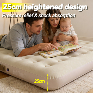 Kasur Pompa Listrik Terintegrasi 48 Lubang, Kasur Angin Dengan Permukaan Tahan <span class=keywords><strong>Air</strong></span> Cocok untuk Tempat Tidur 2 & 3 Orang - Product Image 4