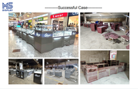 Vitrine de présentation sur mesure pour bijouterie, design de magasin de détail