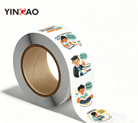 Pegatinas Adhesivas Impermeables Personalizadas, Pegatinas de Vinilo de Incentivo para Niños, Etiquetas de Rollo de Recompensa Motivacionales Positivas