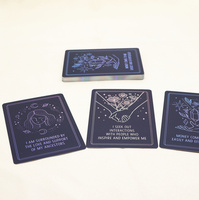 Jeu de cartes de tarot personnalisées de qualité supérieure, papier artistique 350 g/m², bords dorés, avec guide, fabricant d'impression