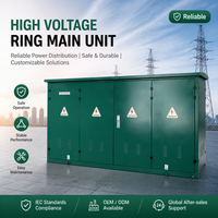 Unidad de Anillo Principal Trifásica de Alta Tensión de 12kV, Compacta y Ligera, Caja de Distribución de Cables con Interruptor de Carga SF6 y Bobina