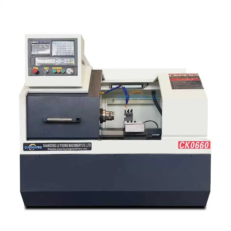 CK0660 Hot sales metal mini hydralulic collet chuck cnc lathe machine with auto feeder system