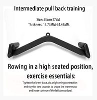 Gym à domicile Fitness aviron t-bar v-bar poulie câble Machine pièces jointes barre de traction dos musculation poignée poignées