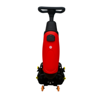 Autolaveuse verticale autoportée WL-430, machine de nettoyage de sols à double brosse 210 mm x 2, 1000 m²/h, raclette 450 mm, CE
