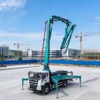 Camion pompe à béton 37m, châssis East Wind 42, moteur diesel Yuchai 270, débit de 68m³/h pour le coulage de béton en construction