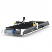 Machine de découpe laser à fibre automatique 8325 avec grande table de travail pour tôles métalliques (laiton, aluminium, acier au carbone) avec commande CNC