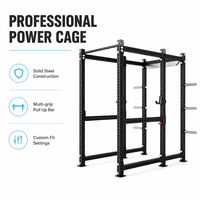 Rack de musculation combiné demi-complet ou complet en acier au carbone Q235 robuste pour usage commercial et exercices de fitness complets