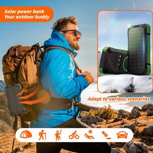Cargador Solar Personalizado de 20000 mAh, Banco de Energía Portátil a Prueba de Agua, Cargador de Batería para Camping, Carga Rápida, Uso Personal - Product Image 5
