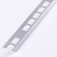 Bordure de carrelage en aluminium en forme de L moderne, bordure métallique durable, auto-adhésive, installation étanche pour carreaux de céramique et de porcelaine - Direct