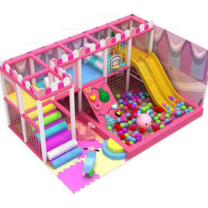 Aire de jeux intérieure durable pour enfants avec petit château coquin avec une piscine à balles amusante pour un plaisir imaginatif - Product Image 1